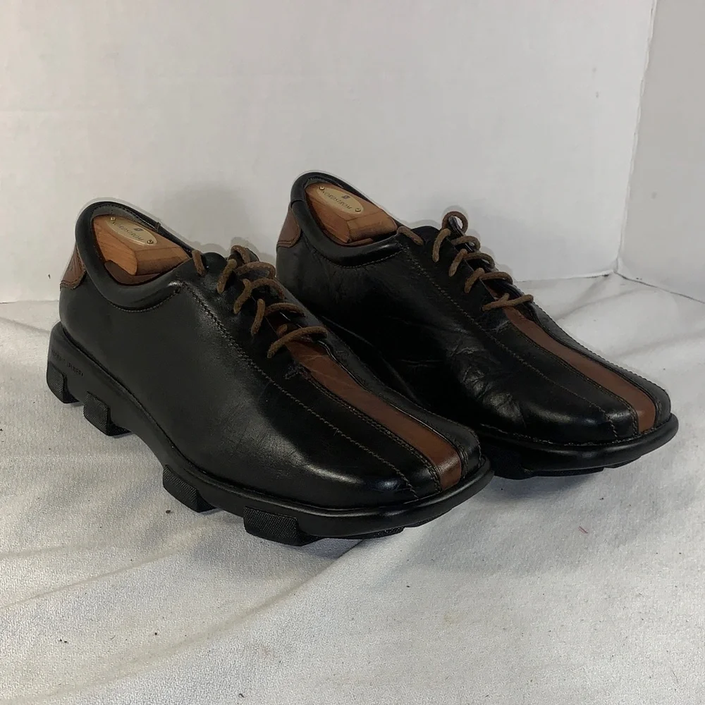 Donald J. Pliner Mens Award Black and Brown Leather Dress Shoes